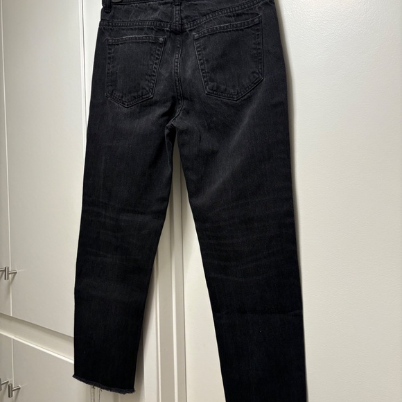 Denim X Alexander Wang black crop jeans - size 24 - Picture 3 of 8
